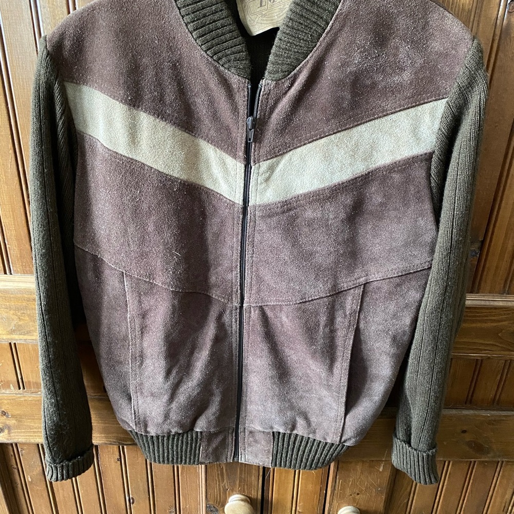 Stylish vintage brown  Zip-Up Jacket